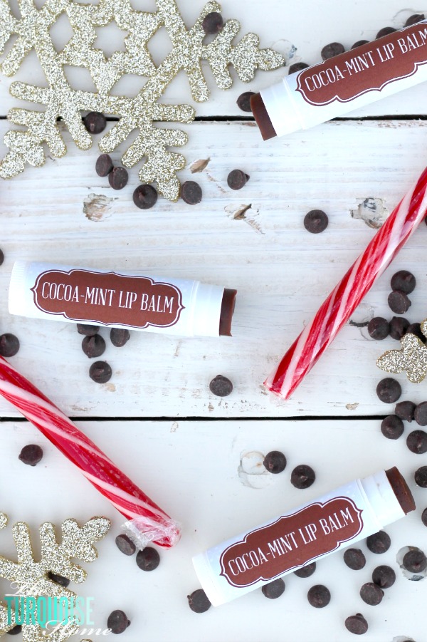 DIY Luxurious Cocoa Mint Lip Balm + Free Printable Labels