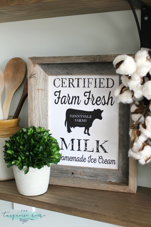 LOVE these tips for styling shelves. These $40 DIY shelves were transformed with some old and new farmhouse decor. | TheTurquoiseHome.com