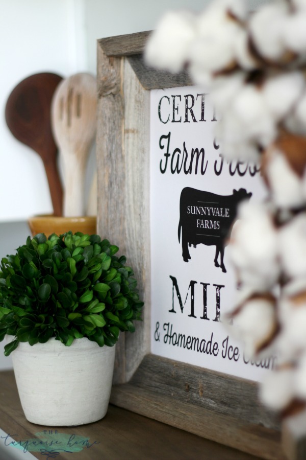 LOVE these tips for styling shelves. These $40 DIY shelves were transformed with some old and new farmhouse decor. | TheTurquoiseHome.com