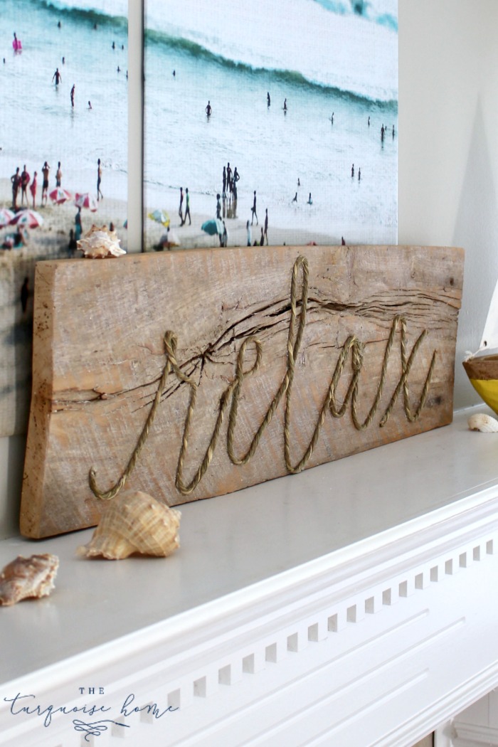 Making a Weathered Rope Sign at Home