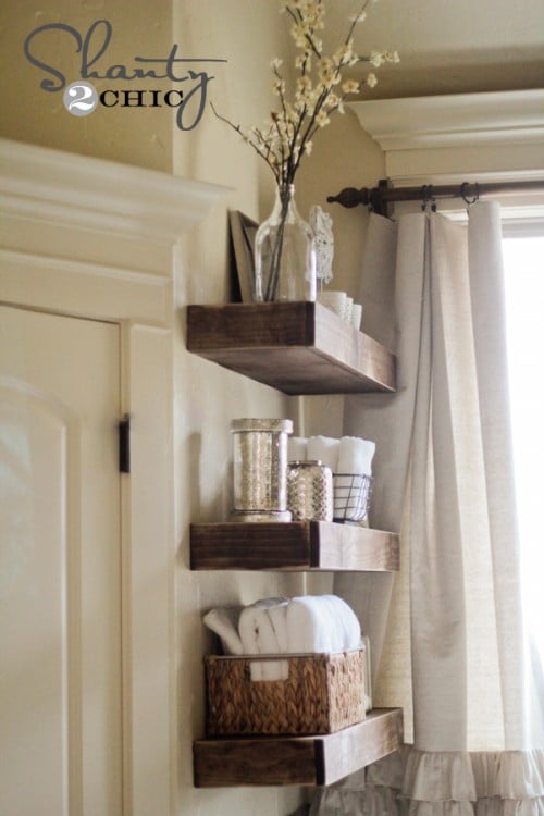 DIY Floating Shelves | 10 Amazing Kreg Jig Projects