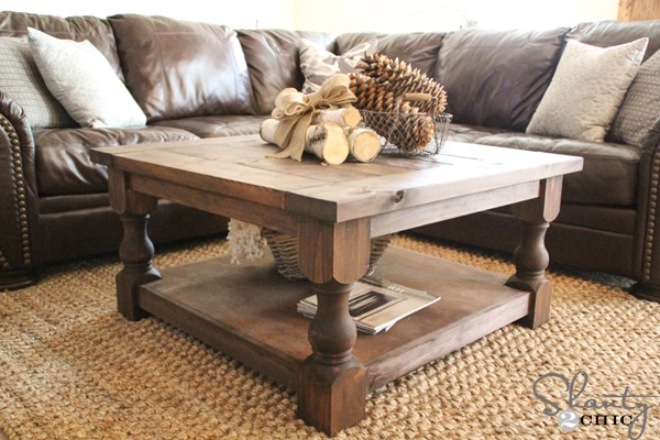 DIY Square Coffee Table | 10 Amazing Kreg Jig Projects