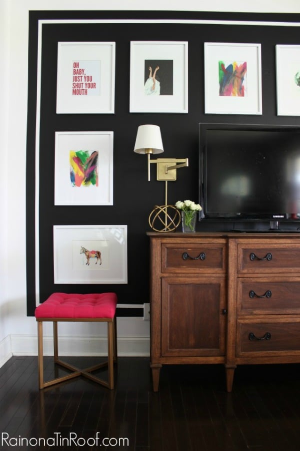 Large Frames on Gallery Wall | 5 Simple Gallery Wall Ideas