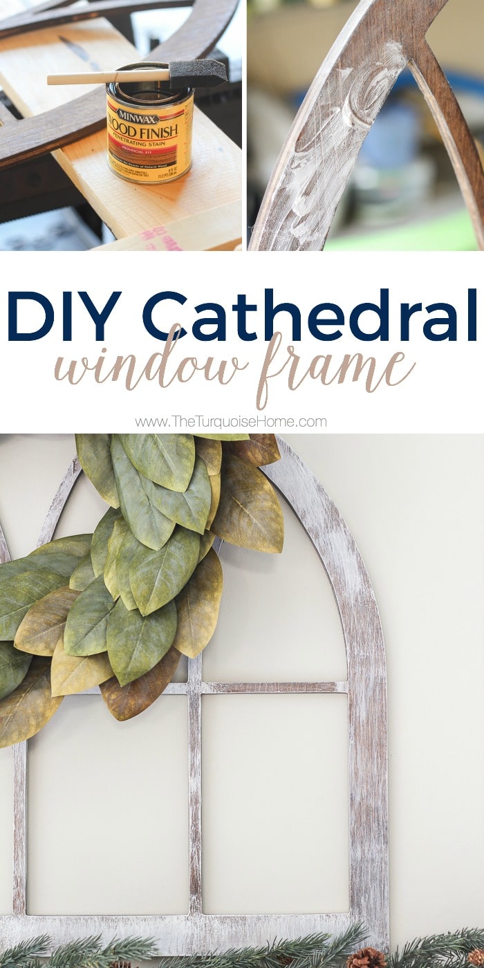 LOVE this look for less! DIY Fixer Upper-style Cathedral Window Frame