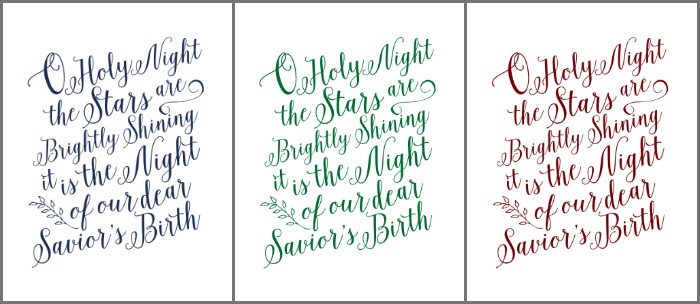I love this hymn of faith to celebrate Christmas! It points us back to the true Reason for the Season | O Holy Night Free Printable