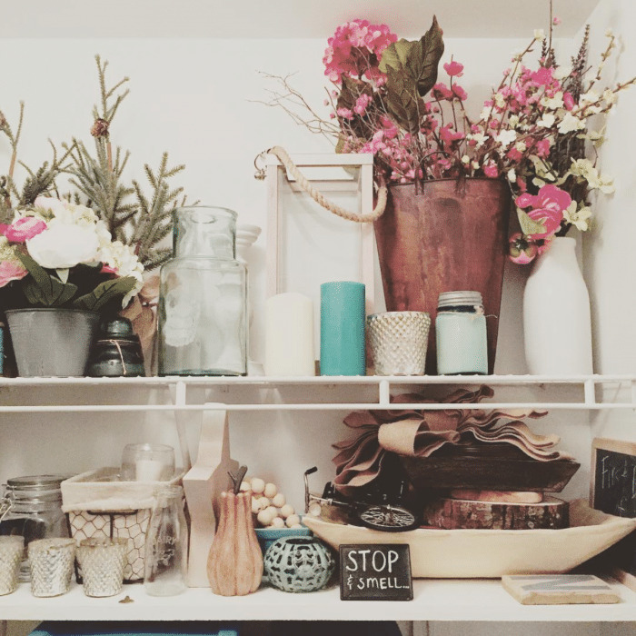 organized decor closet