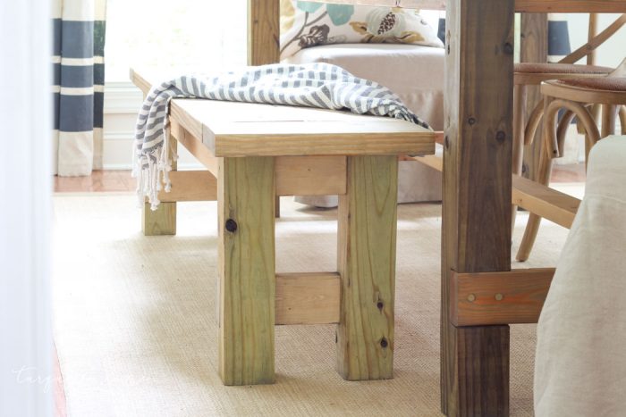 DIY Farmhouse Bench for Less than $40!