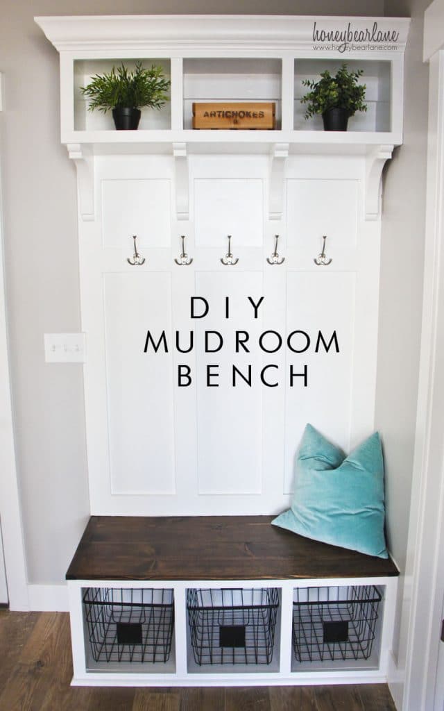 DIY Mudroom Bench