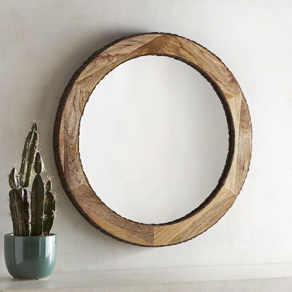 Dakota Live Edge Round Mirror from Pier 1 | 10 Large Round Mirrors We Love!
