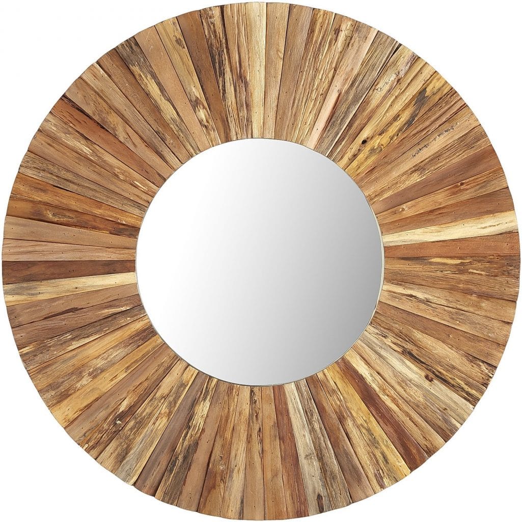 Eternal Natural Wood Framed Round Mirror from Pier 1 | 10 Large Round Mirrors We Love!
