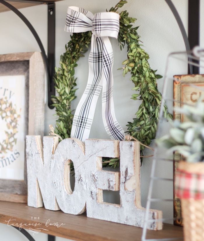 Adorable Farmhouse Christmas Kitchen ... and a real life tale of how this blogger balances motherhood and photo shoots. 🤪