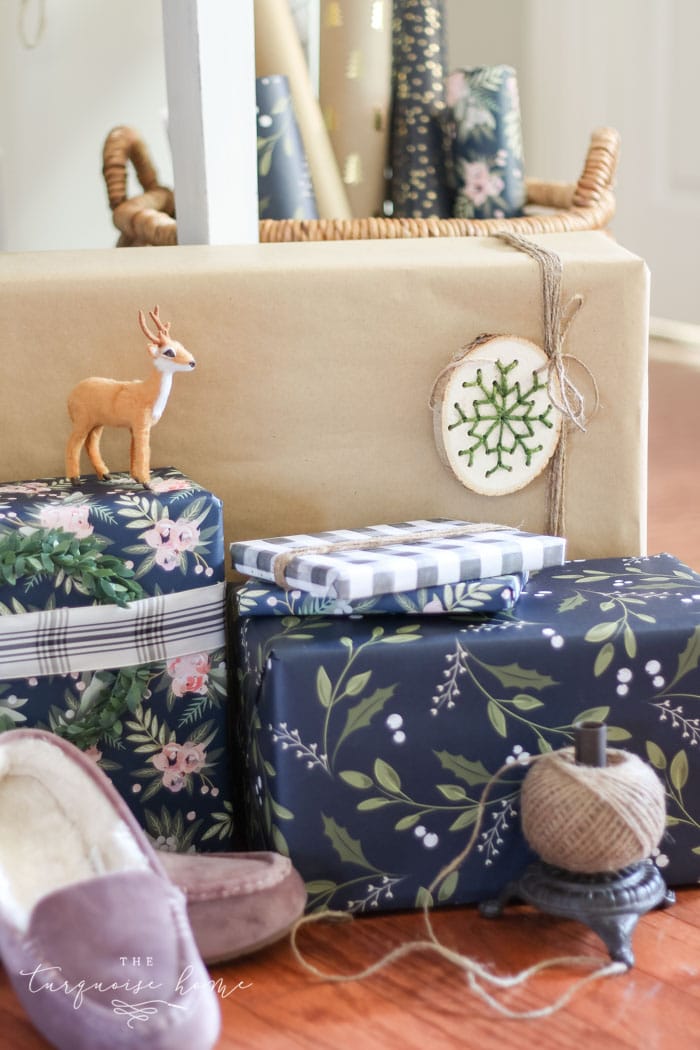 A Christmas Gift Wrapping Station + Simple Gift Wrapping Tips