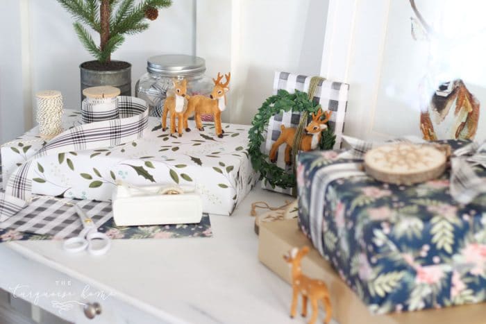 A Christmas Gift Wrapping Station + Simple Gift Wrapping Tips