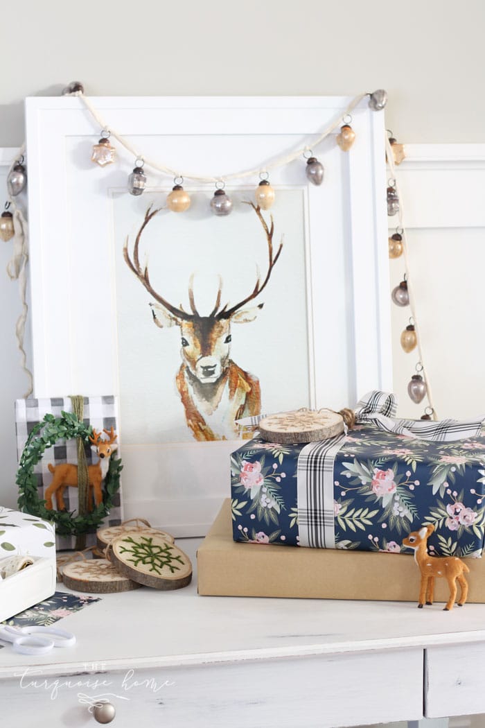 A Christmas Gift Wrapping Station + Simple Gift Wrapping Tips
