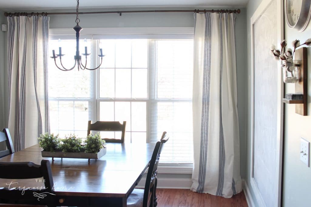New Curtains Plus a Thrifty Curtain Ring Trick!