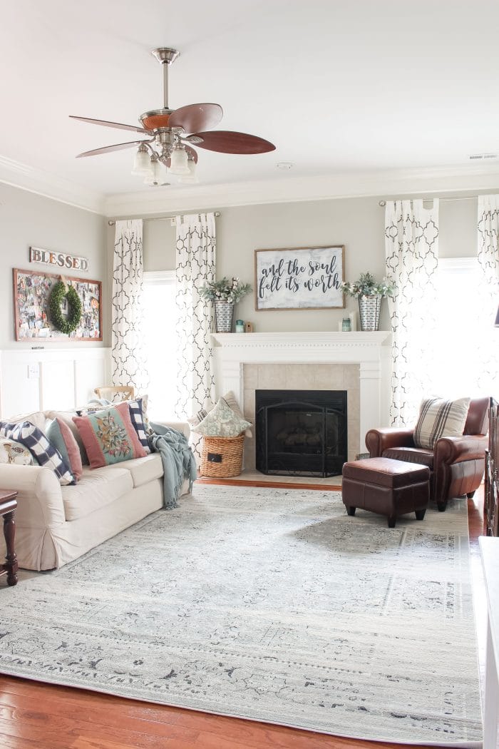 The Distressed Blue Vintage Rugs I Keep Coming Back To