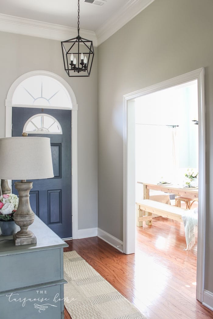 Darlana Pendant Lantern Knock-off for the Foyer! LOVE this light for less than $100!!