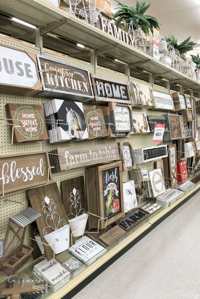 Signs galore at Hobby Lobby!
