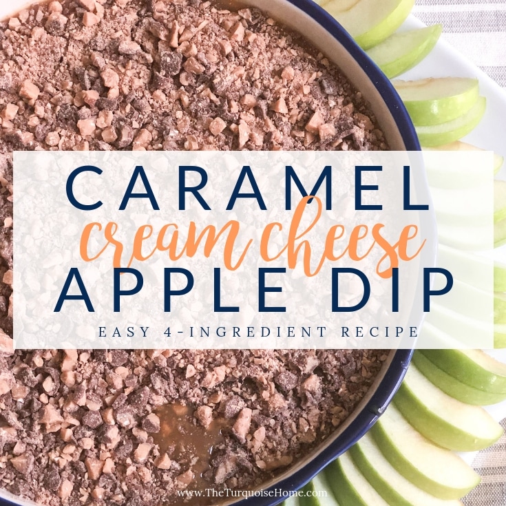Making Cream Cheese Caramel Apple Dip