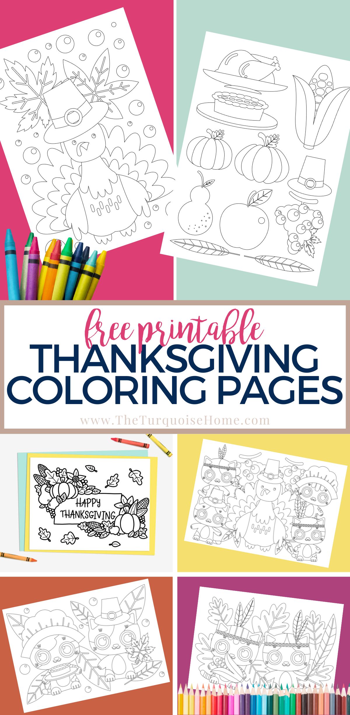 Free Printable Thanksgiving Coloring Pages