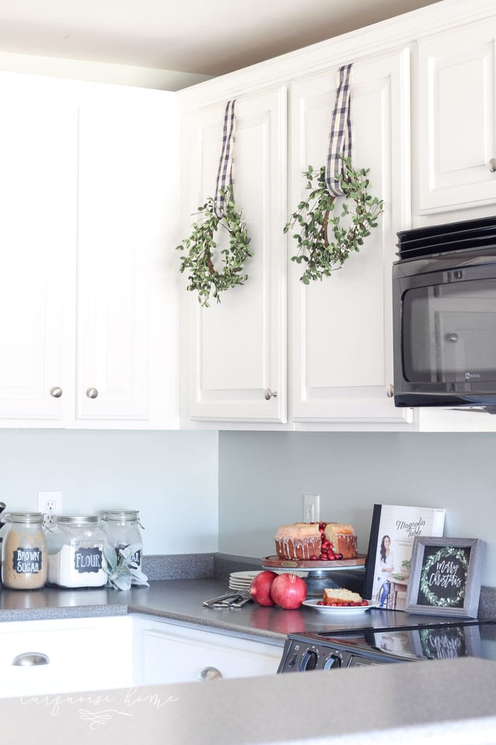 simply white cabinets in kitchen