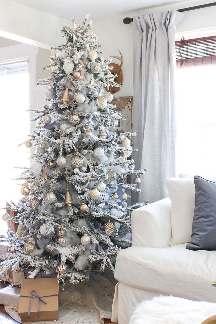 Flocked Christmas Tree from Rooms for Rent