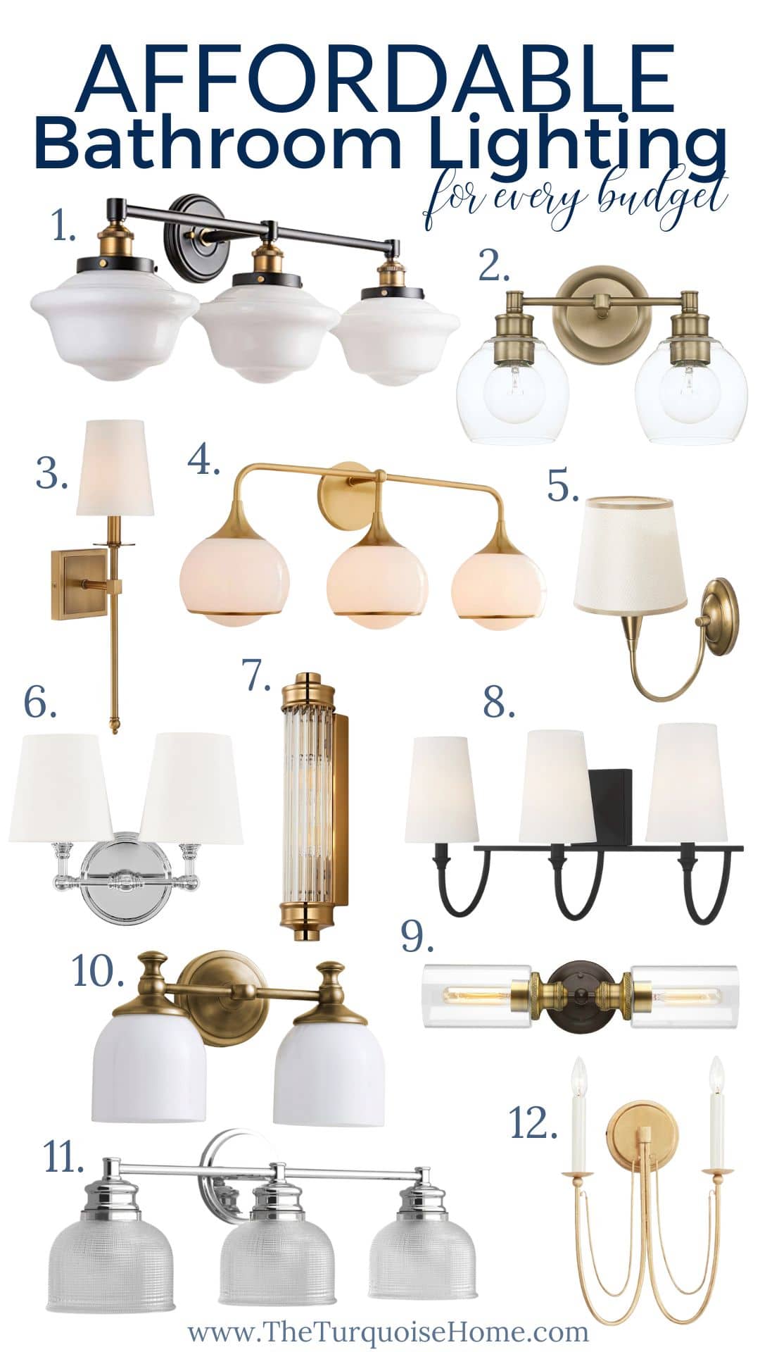 Affordable Bathroom Lighting for every budget!