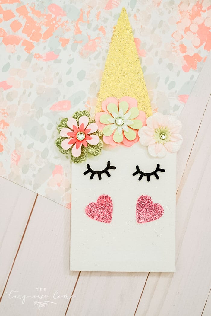 Homemade Canvas Unicorn Craft
