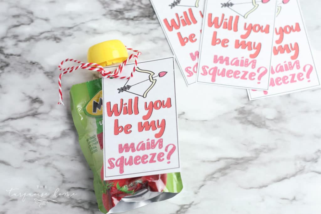 Will you be my Main Squeeze? Printable Valentine (for kids!)