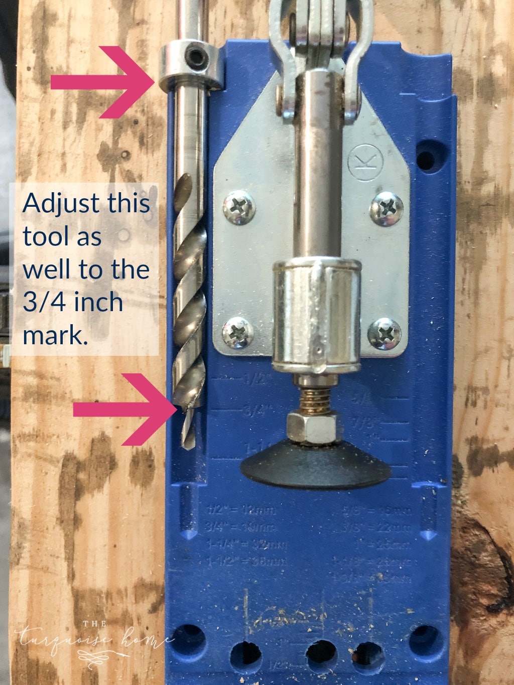 DIY Wood Planter -->> Note: Make sure to adjust the Kreg Jig and the Kreg Jig screw tool to the depth of your board, which would be 3/4 inch in this case.