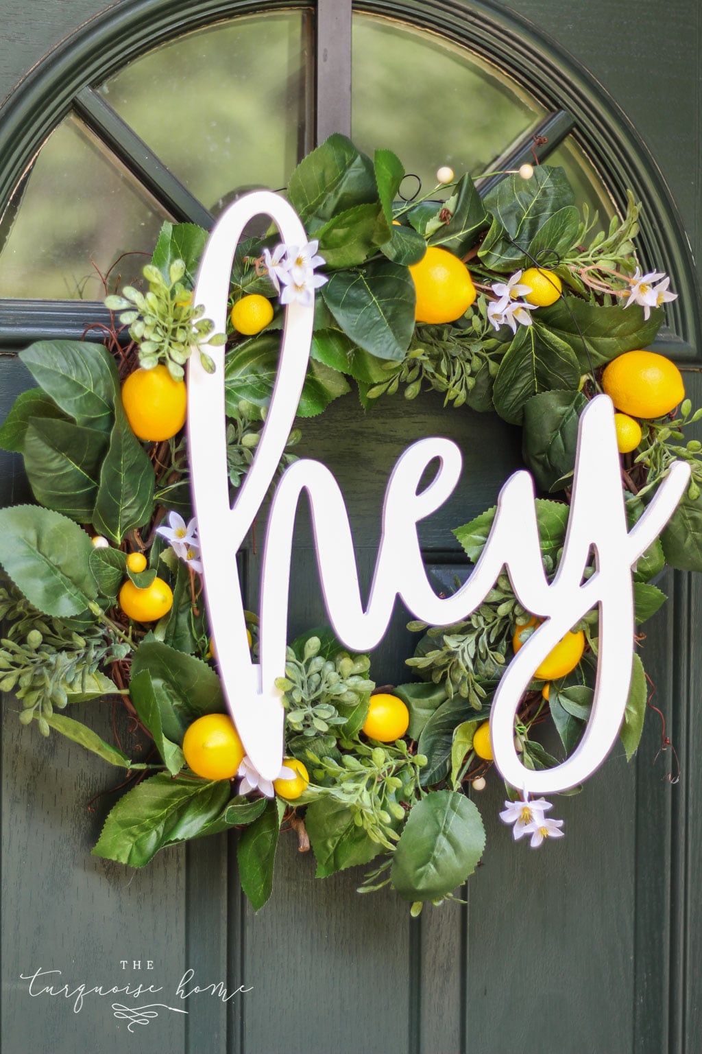 Make a Summer Lemon Wreath