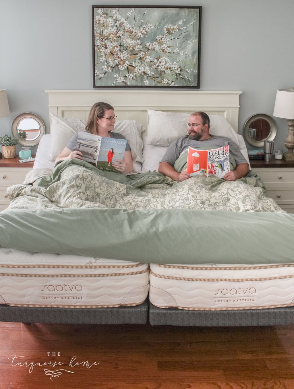 Perks of Sleeping in Separate Beds {Saatva Mattress Review}