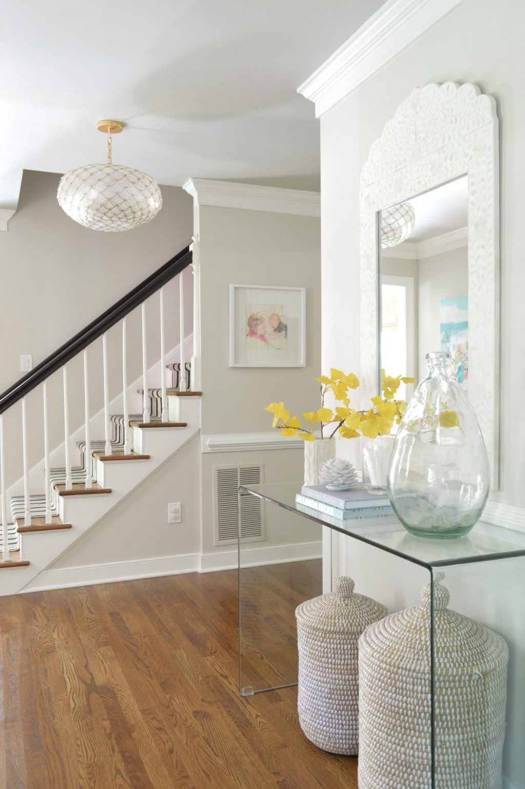 The Best Gray Paint Colors for Your Home -->> Edgecomb Gray in the entry way