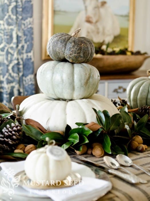 Decorating for fall with Miss Mustard Seed