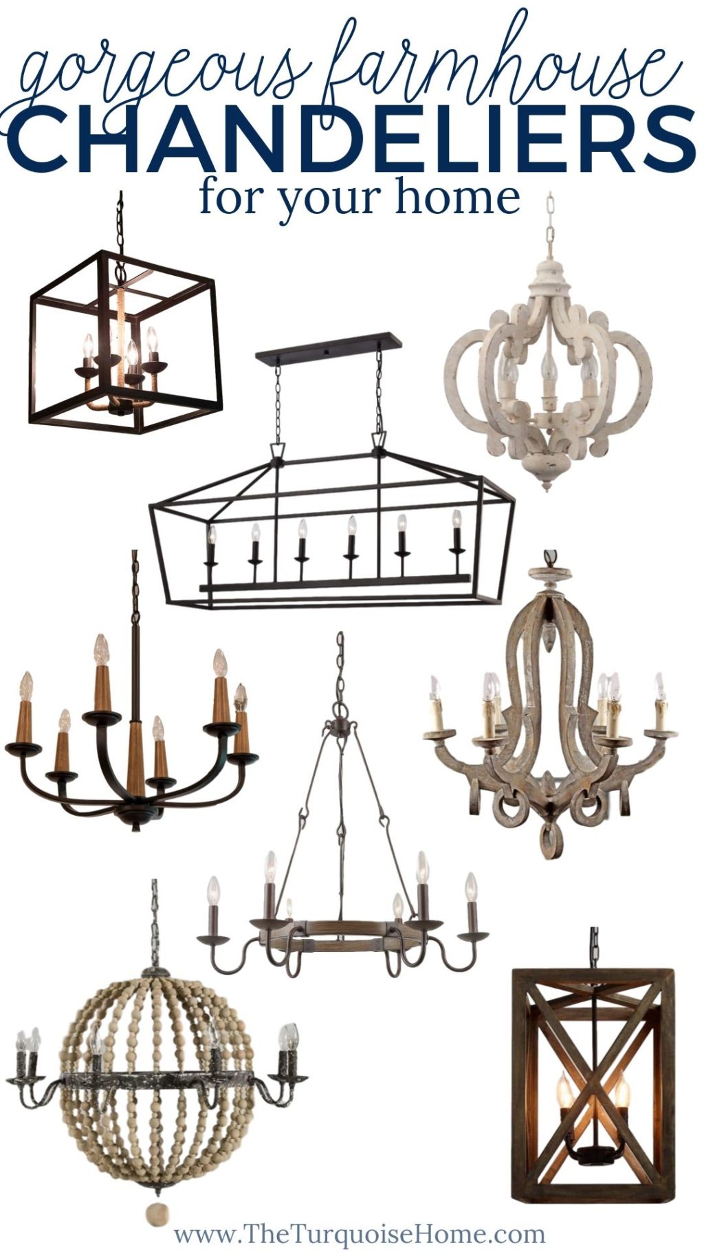 12 Beautiful Farmhouse Chandeliers for Your Home