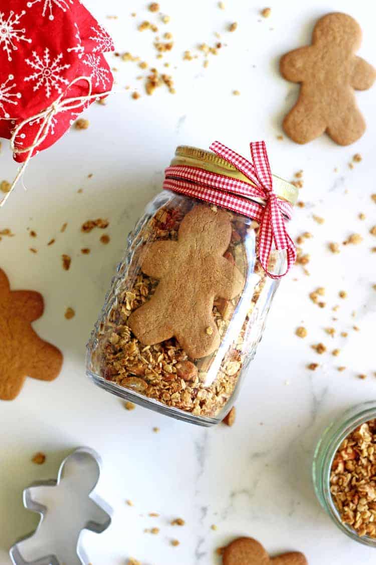 homemade gingerbread granola