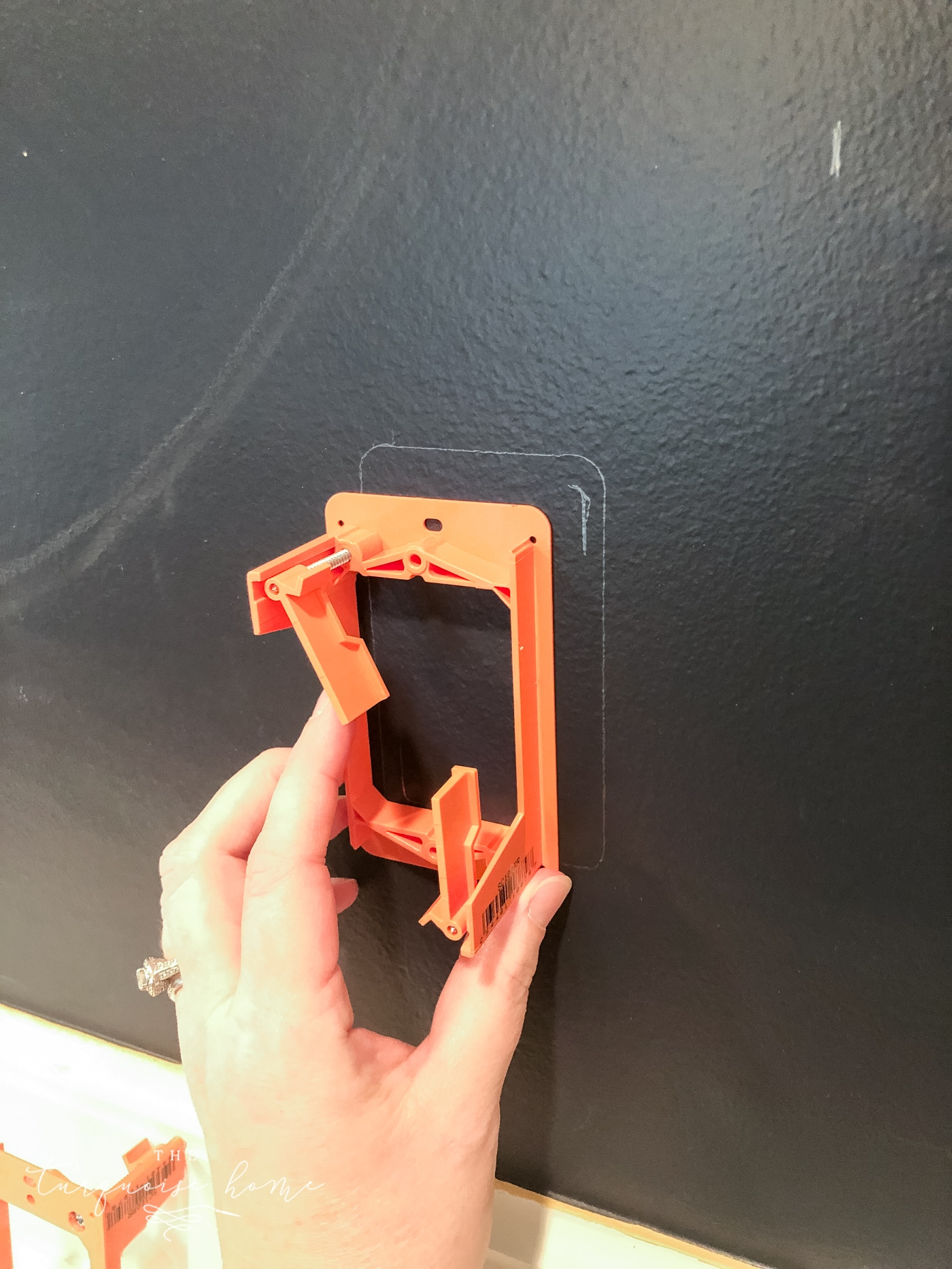 Bracket Box for Hiding Cords Behind TV