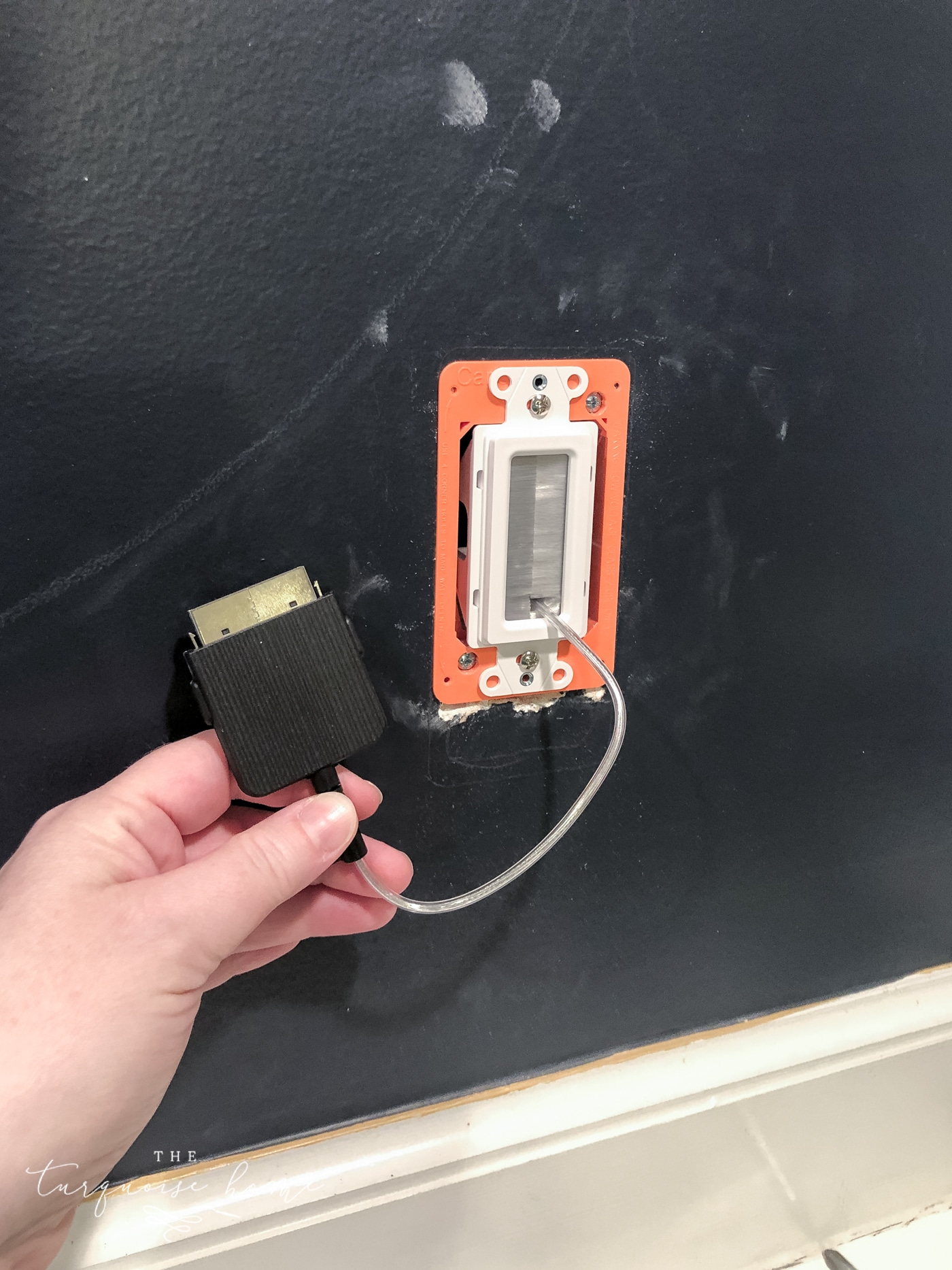 Hiding TV Wires Behind the Wall