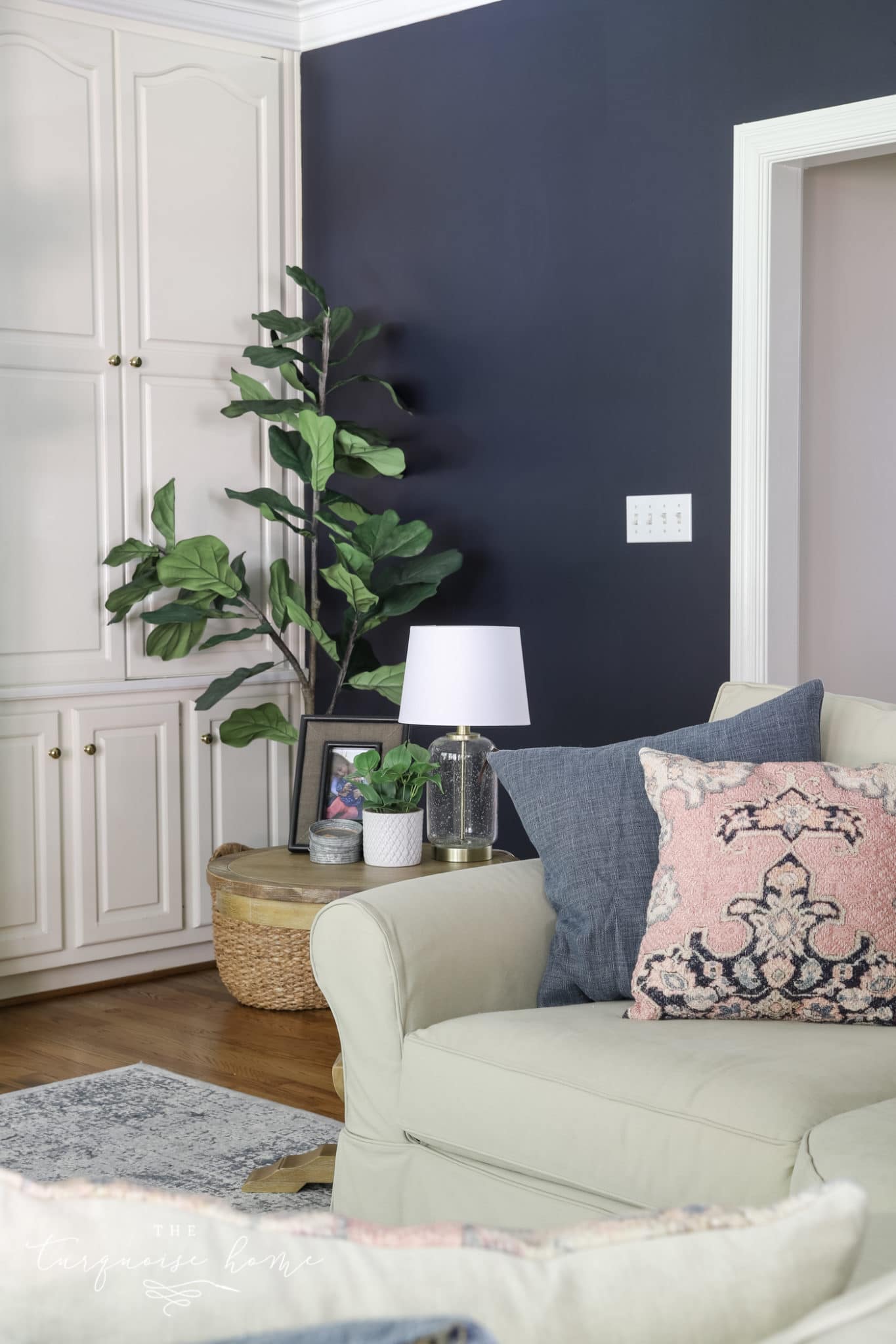 Hale Navy Living Room Walls