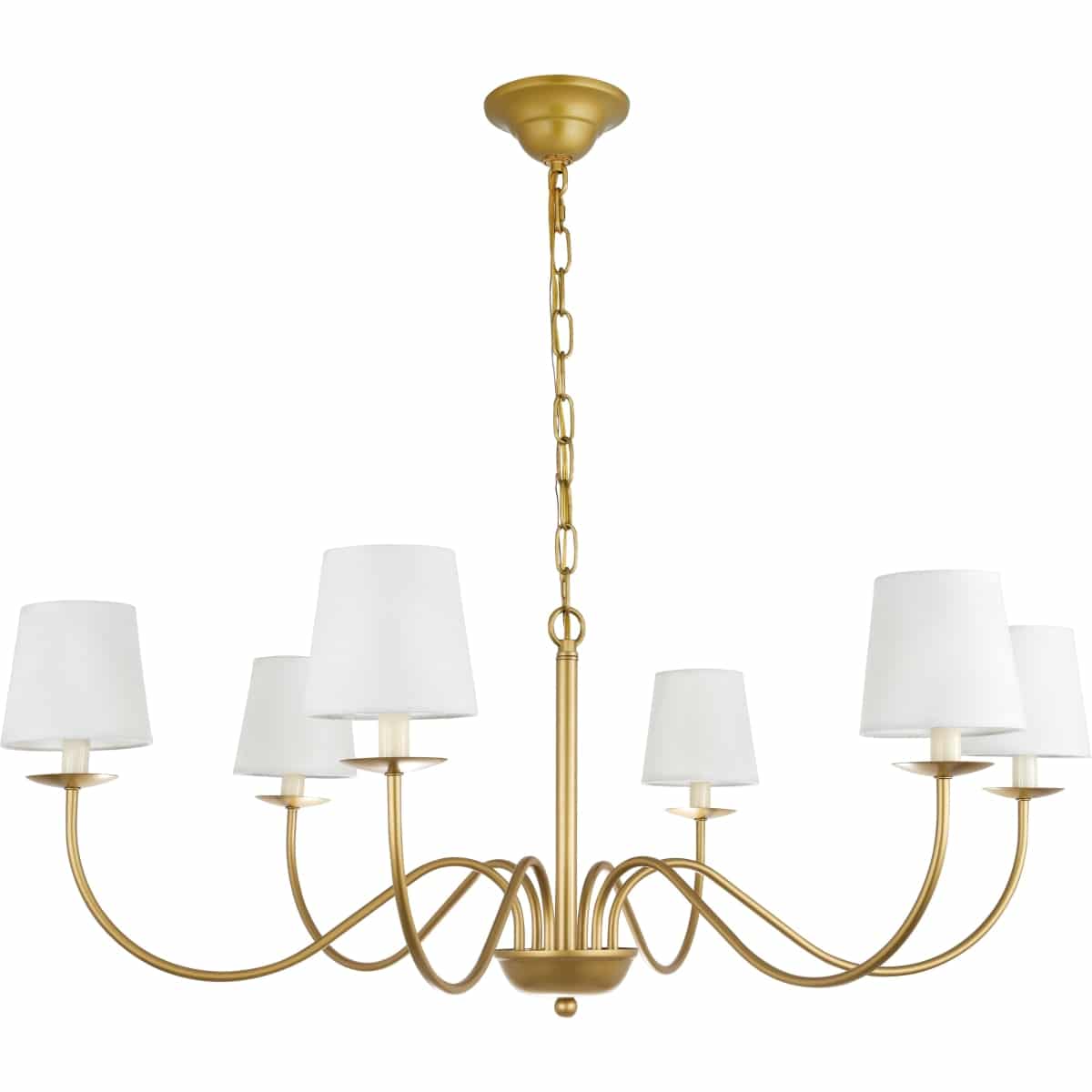 candelabra with linen shades