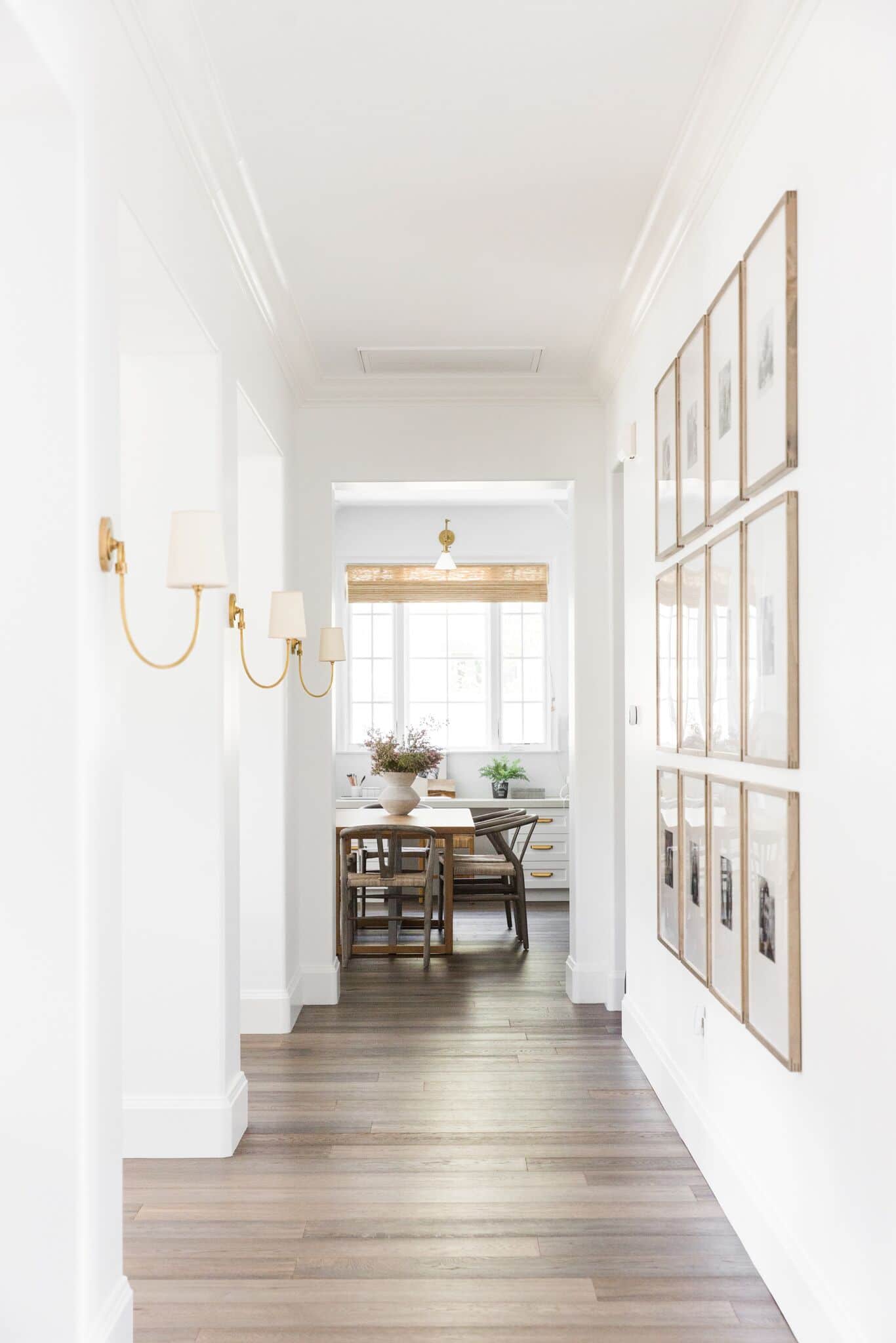 Hallway with Sconce Lighting