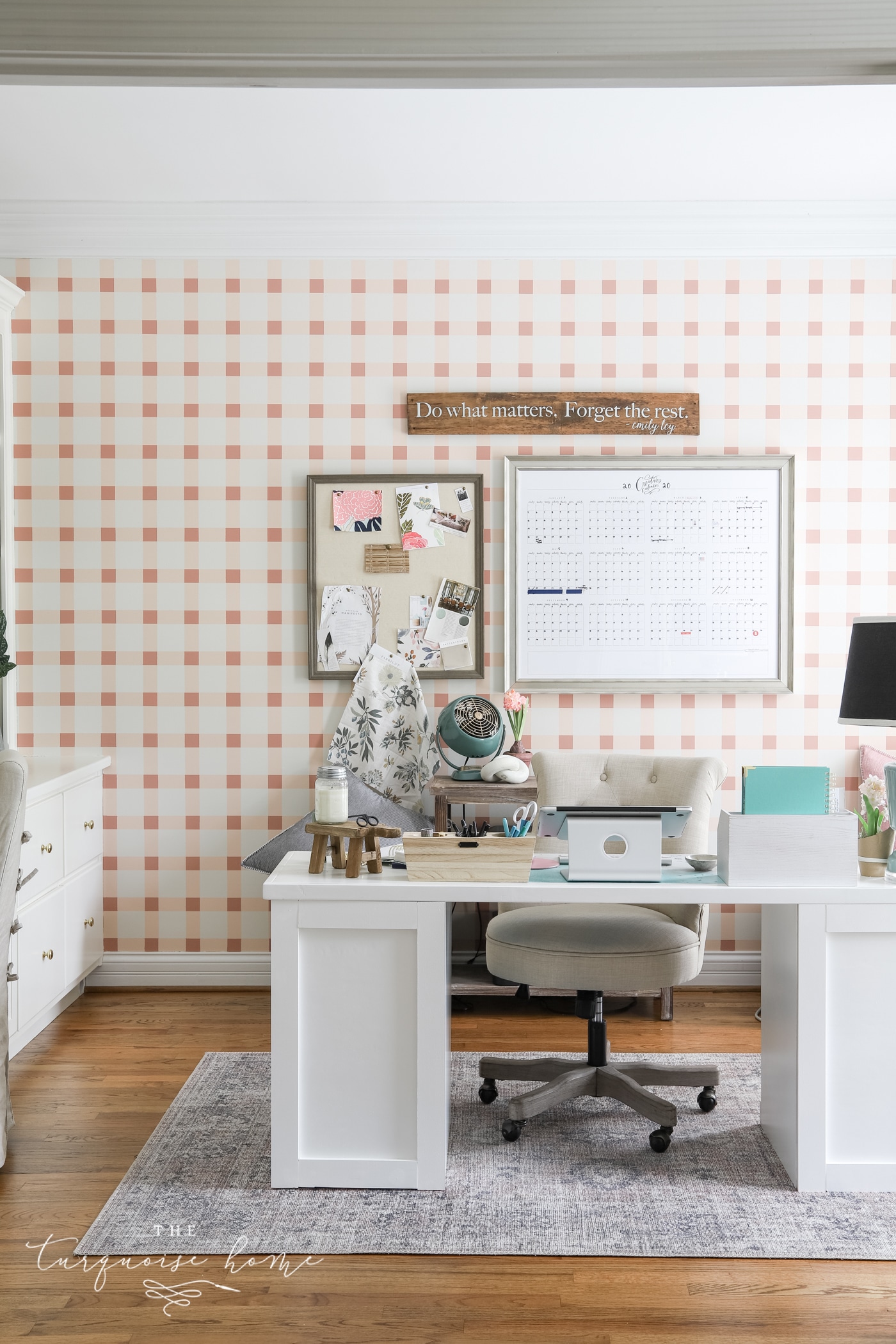 Painted Plaid Wall Decor
