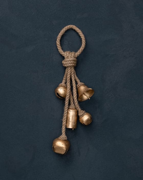 Golden Metal Bells Door Hanger