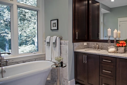 Comfort Gray in the Bathroom