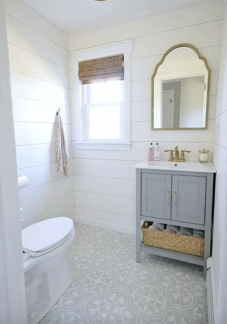 small powder room makeover