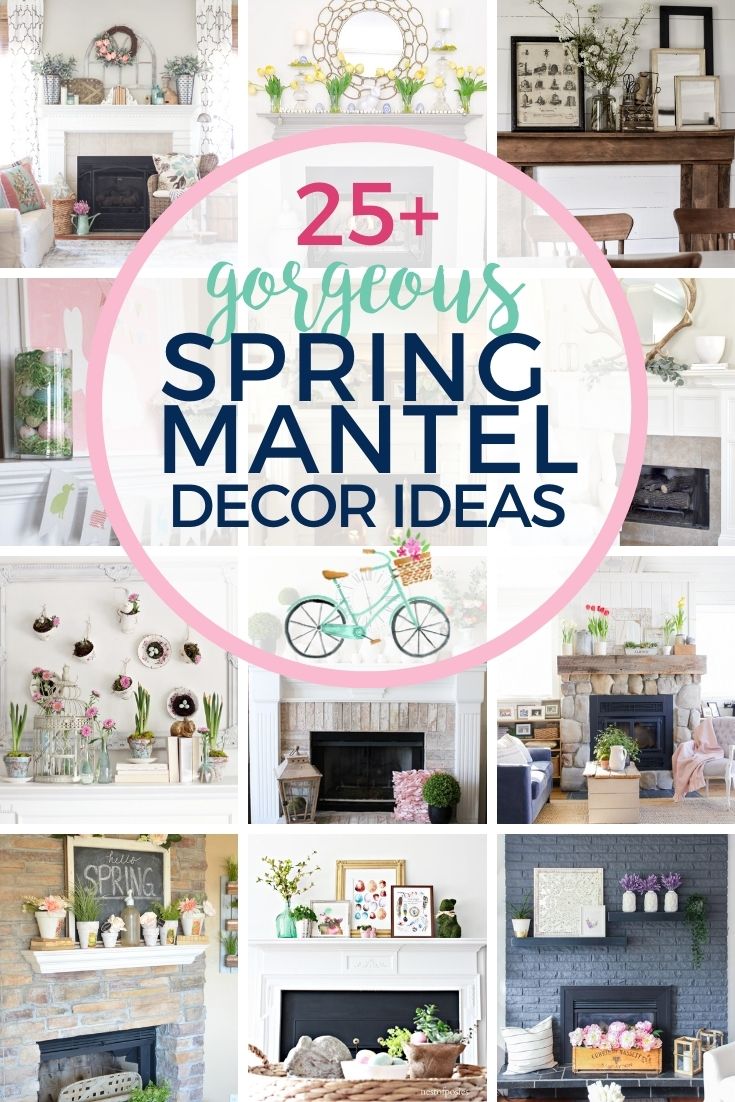 25 Gorgeous Spring Mantel Decor Ideas