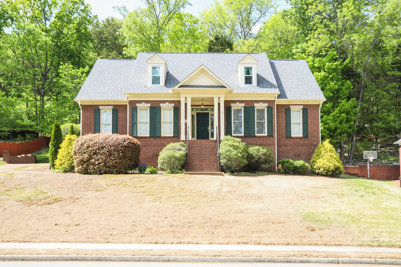 Exterior Home with Dead Grass