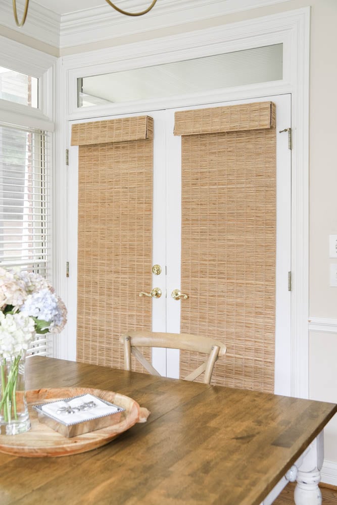 Beautiful Bamboo Shades in the Kitchen