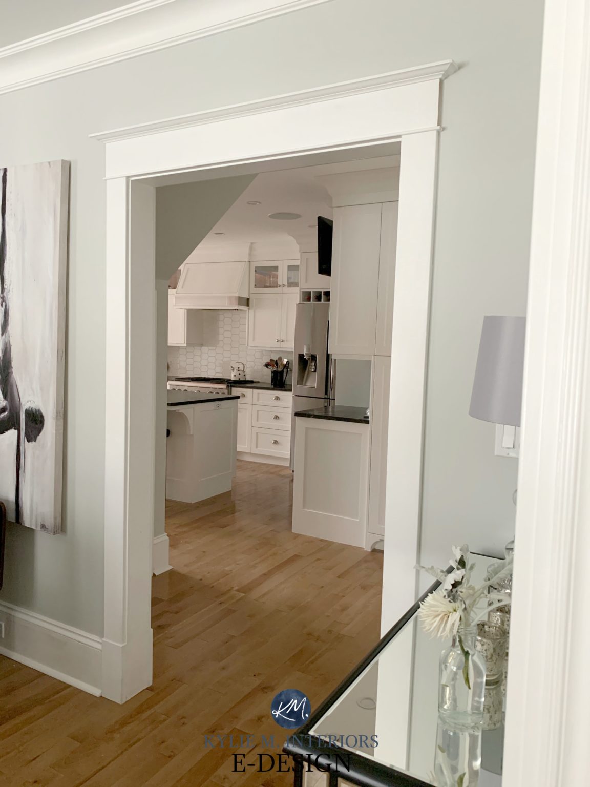 Trim painted alabaster white by sherwin williams