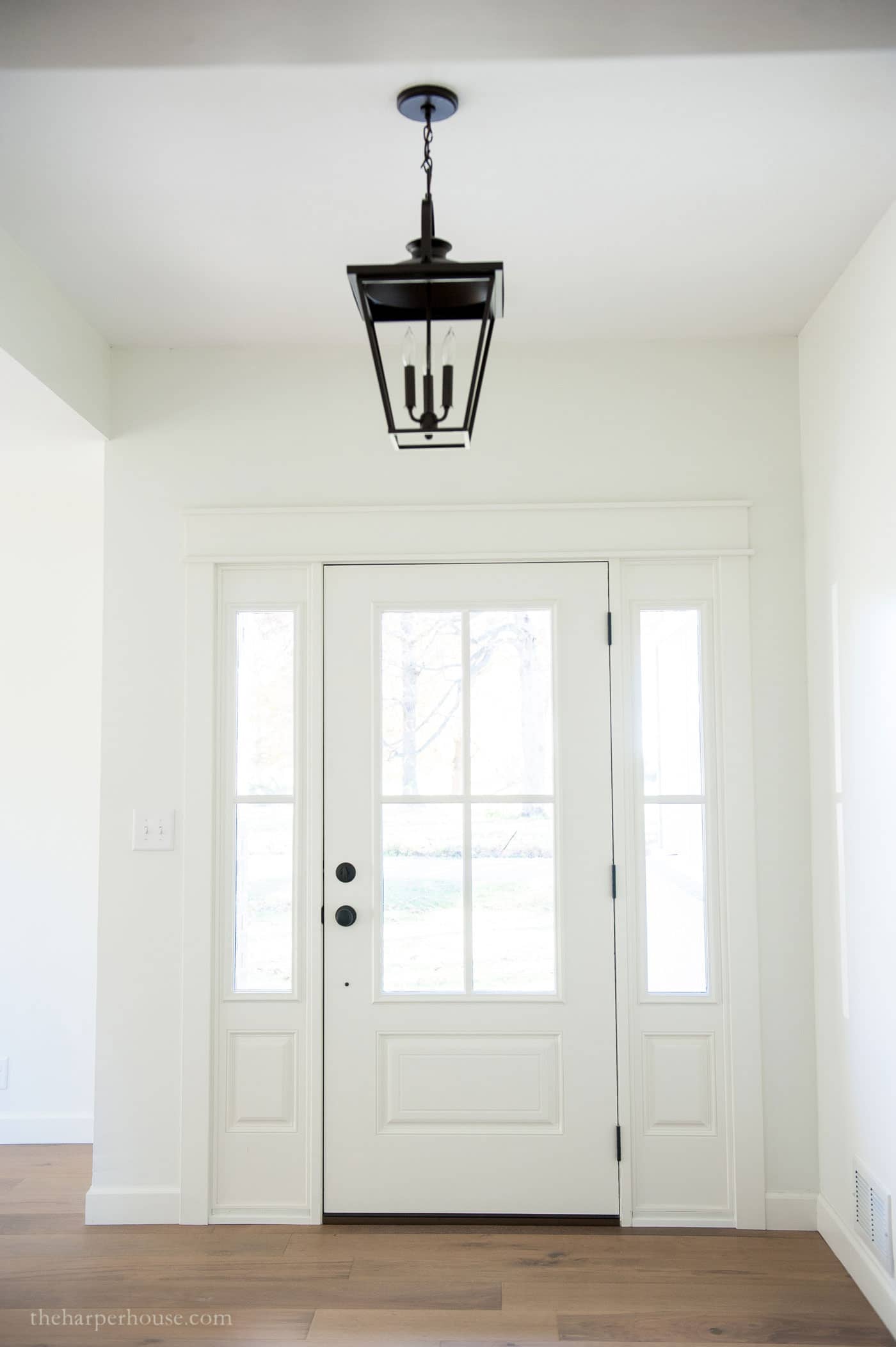 alabaster white door